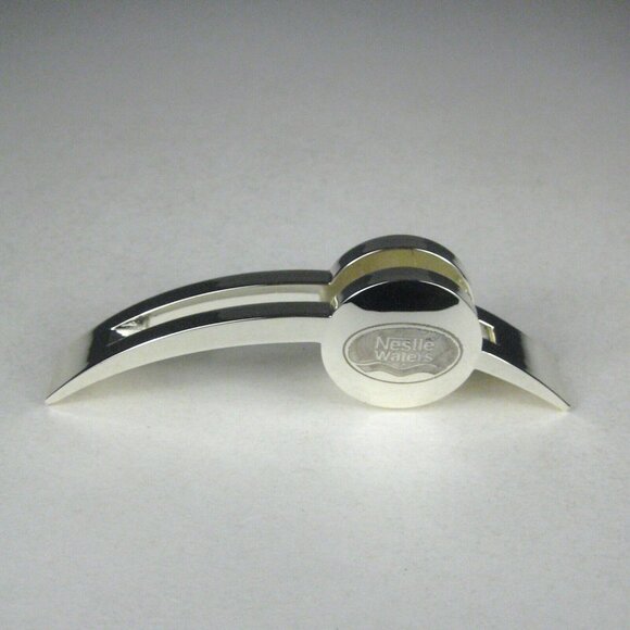 Nestlé Waters Advertising Desktop Envelope Holder Silvertone Modern